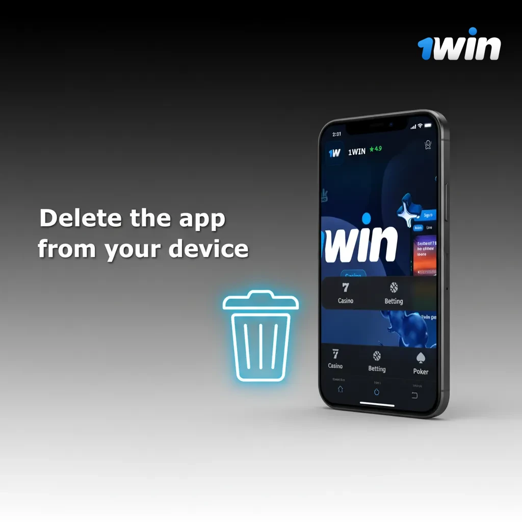 Delete the app on Android or iOS: long-press icon, tap App info > Uninstall or Remove; account stays active.