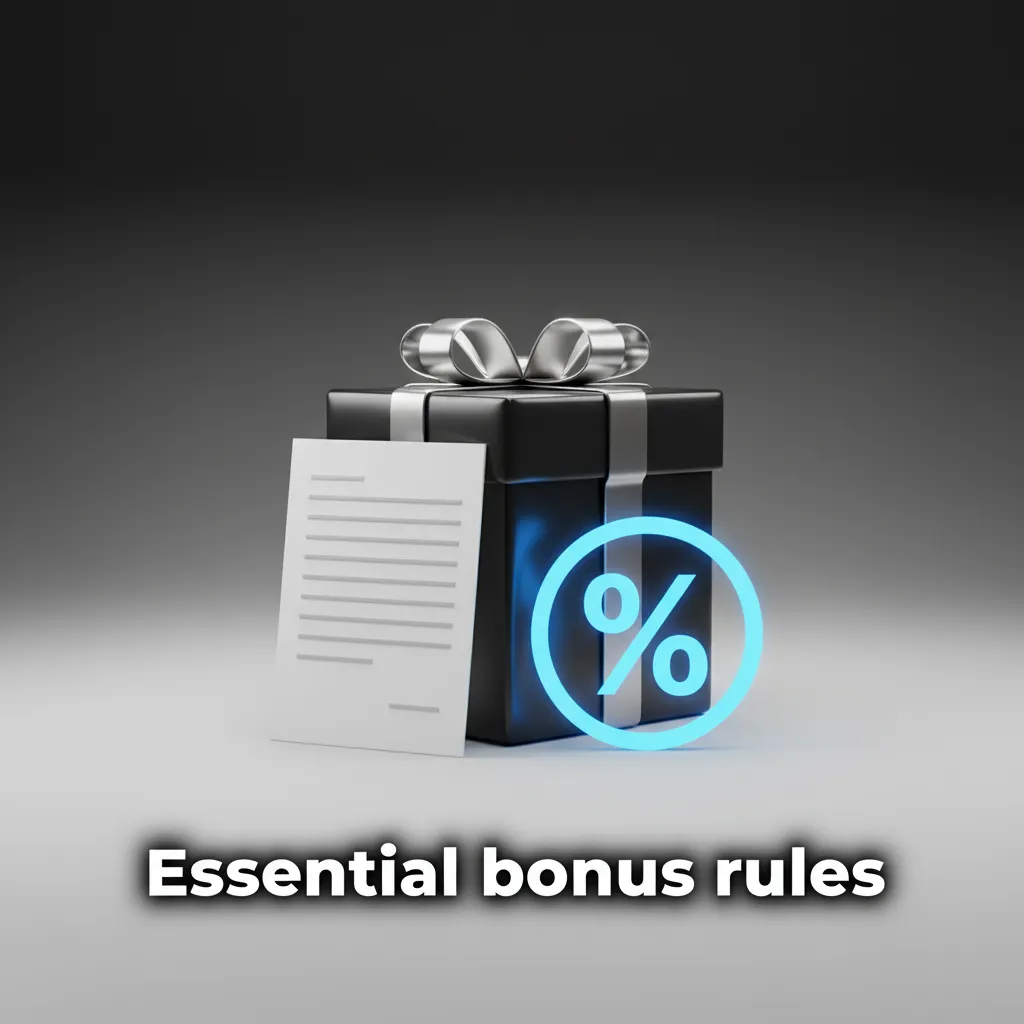Banner of essential bonus rules: 18+ KYC, one account, wagering periods, game/odds counts, location/payment limits (India).