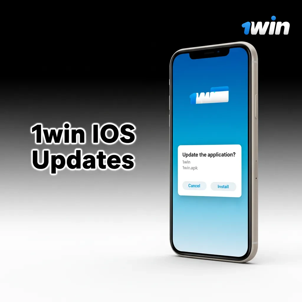 iPhone with 1win app auto-refreshing on launch; web-based with latest markets and odds, no App Store downloads.