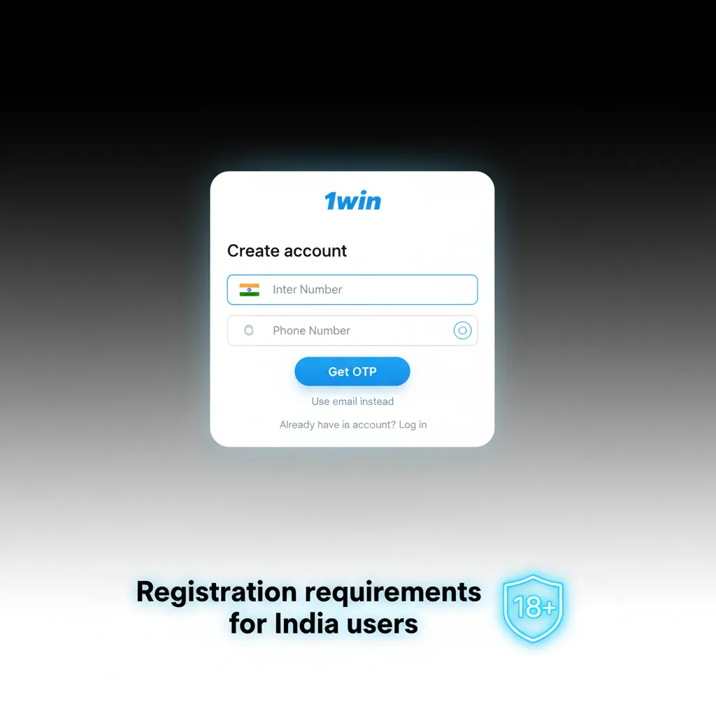 Infographic: Indian user registration rules—18+, legal details, KYC with PAN/Aadhaar, address proof, one account only.