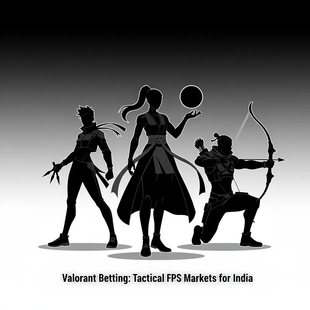 Valorant betting interface with live odds for India: match, map, total rounds, pistol rounds, OT; tournaments listed.