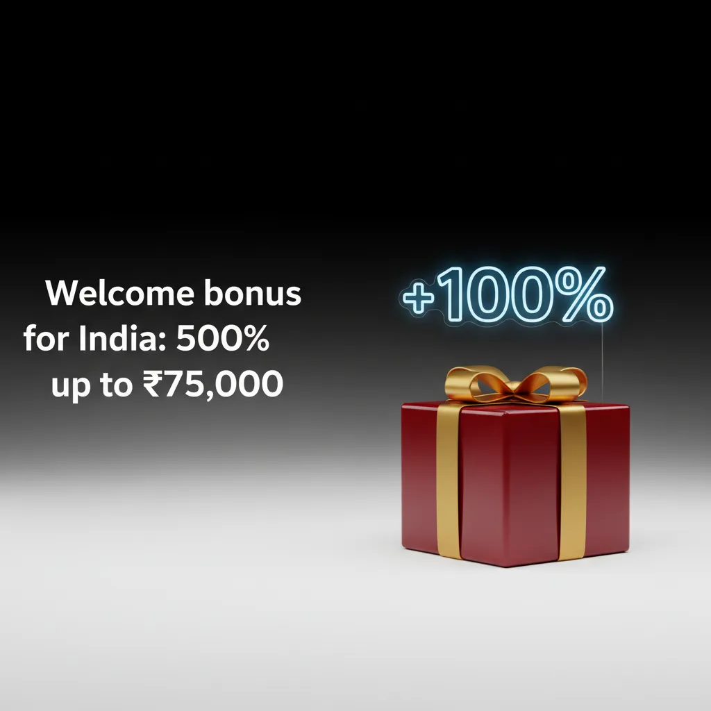 Welcome bonus for India: 500% up to ₹75,000 on first deposit. Sports & casino options; wagering terms apply.