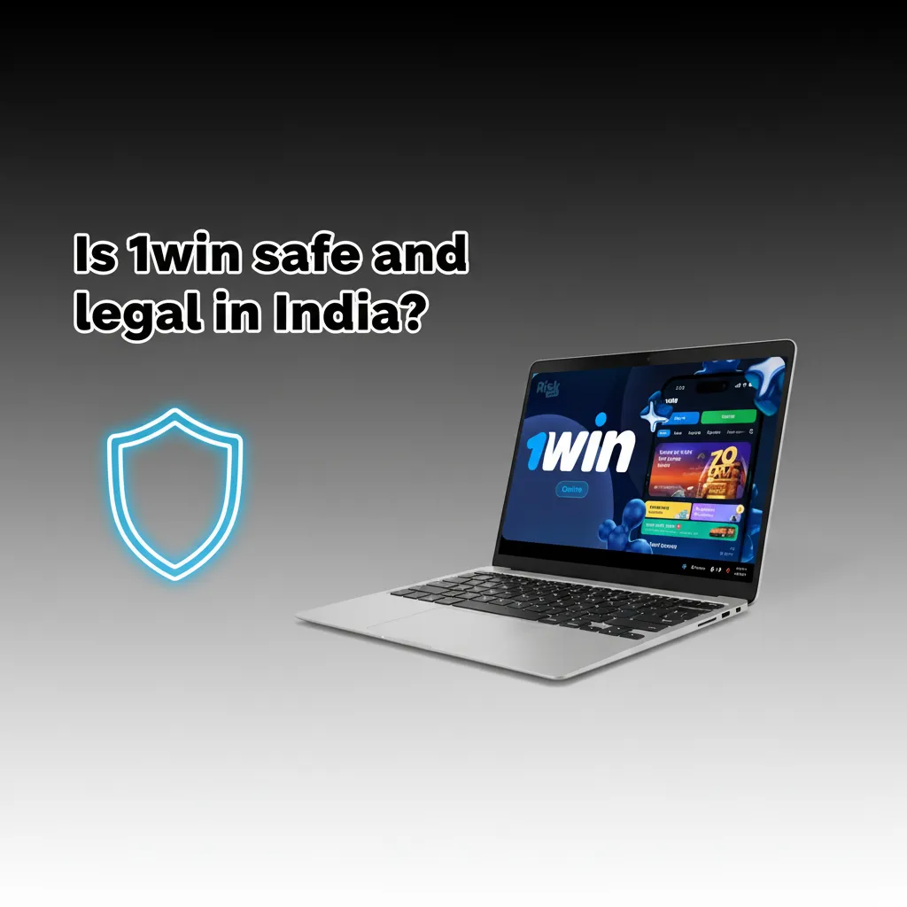 Banner asking 'Is 1win safe and legal in India?' with Curacao licence, SSL, privacy policy, and state law reminder.