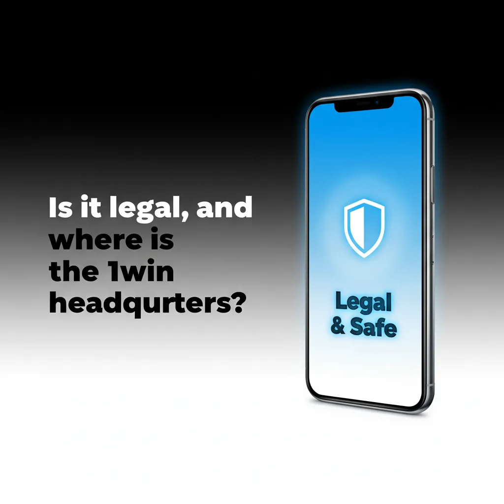 Infographic on 1win legality in India and offshore licence, with footer links to KYC, privacy, and responsible gaming tools.