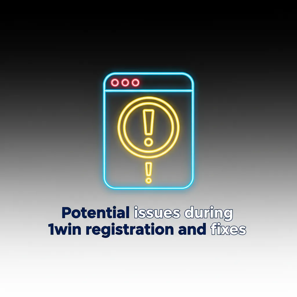 Infographic: 1win registration issues and fixes: wrong OTP, no email, document rejected, name mismatch, existing account.
