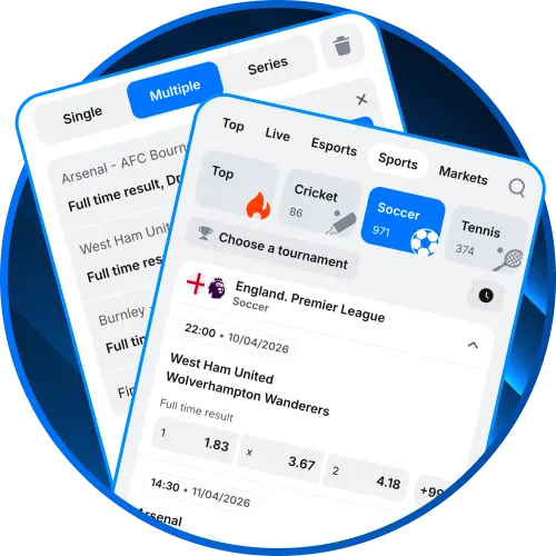 Discover a wide selection of sports betting options in the 1win app.
