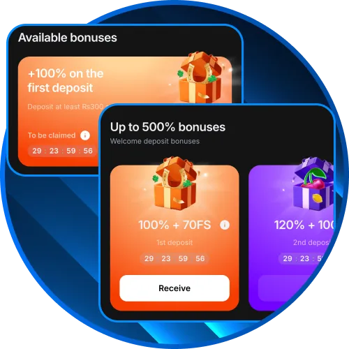 Claim your generous welcome bonus after 1win app registration.