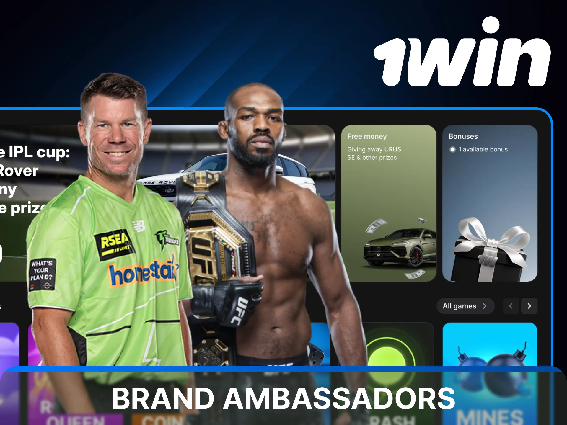 Meet the official Brand Ambassadors and Partners in India representing 1win.