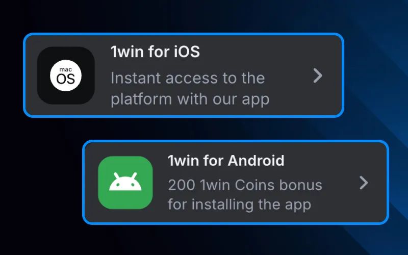 Download the latest Android and iOS app update for a smoother 1win mobile experience.