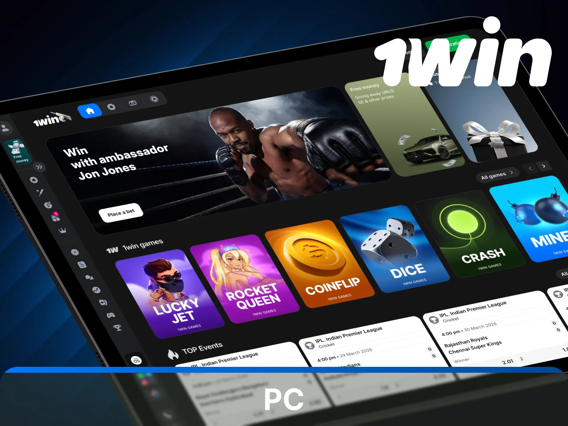 Enjoy seamless PC access for Windows and macOS users on the 1win desktop site.