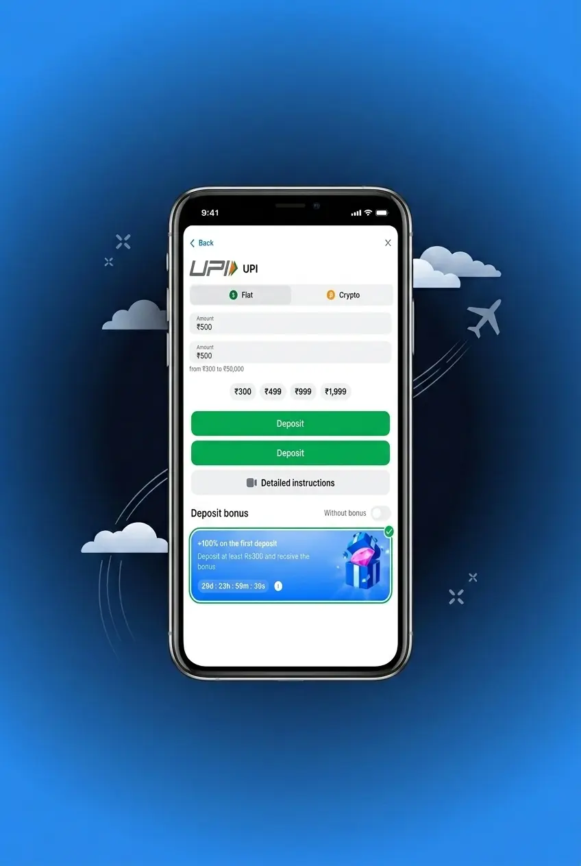 1win Aviamasters login screen showing account verification and registration steps on a smartphone display