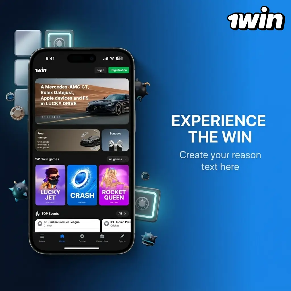 Play Mines on 1win via iOS app or mobile website on iPhone/iPad: install, sign in, and start betting.