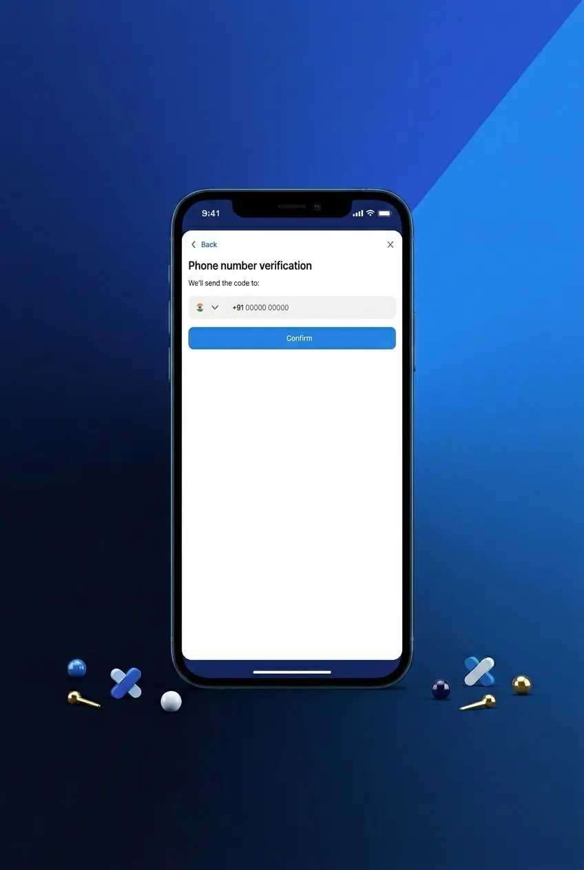 1win registration form on smartphone showing account details step to sign up and play Plinko